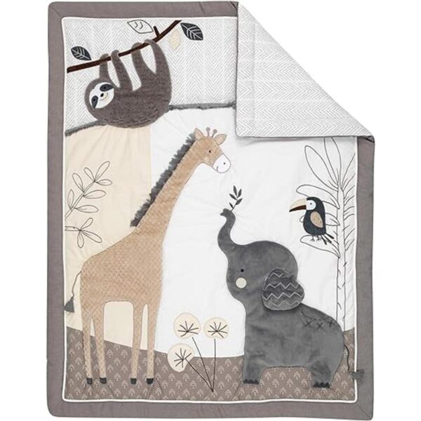 Lambs Ivy Baby Jungle Animals Juego de ropa de cama de