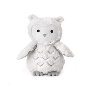 Lambs Ivy Luna Peluche de búho de peluche blancogris_1