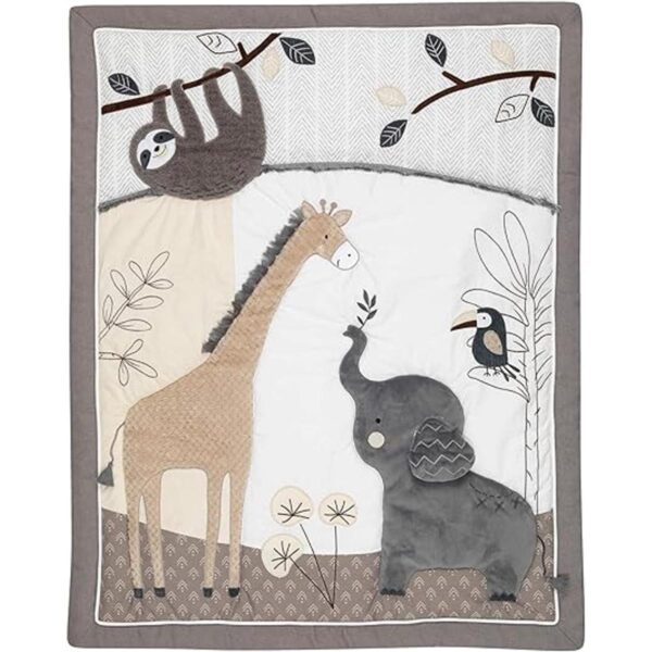 Lambs Ivy Baby Jungle Animals Juego de ropa de cama de