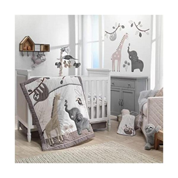 Lambs Ivy Baby Jungle Animals Juego de ropa de cama de