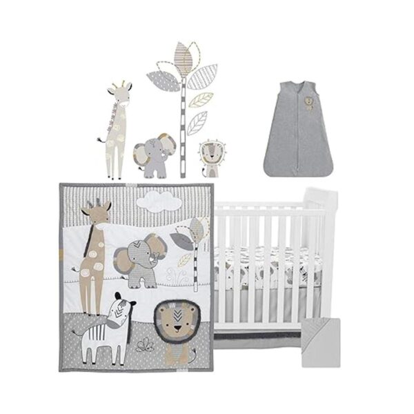 Lambs Ivy Jungle Safari Juego de ropa de cama de 6_2