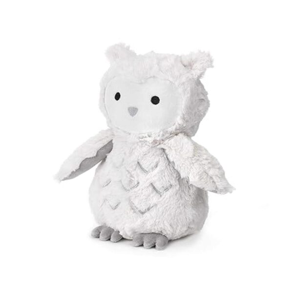 Lambs Ivy Luna Peluche de búho de peluche blancogris_2