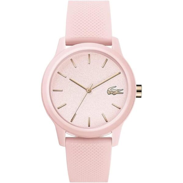 Lacoste TR90 Reloj de cuarzo con correa de goma rosa 17_1