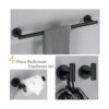 Lairuier Juego de accesorios de baño de acero inoxidable