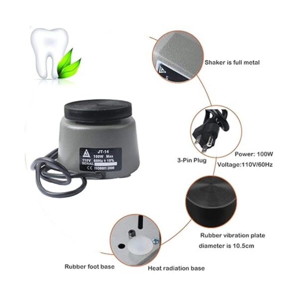 Lab Vibrator 4 Round Shaker Oscillator Gypsum Mixing_2