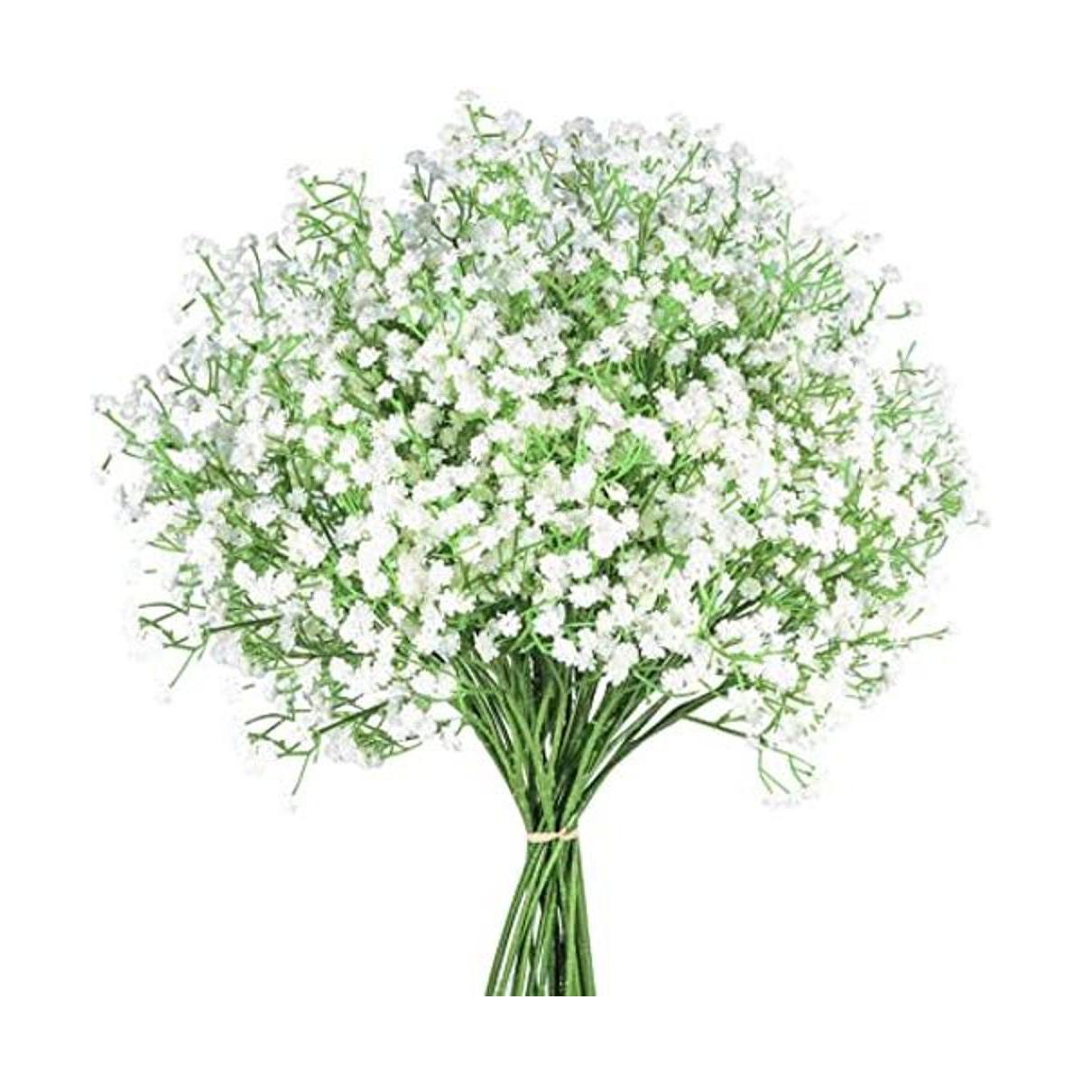 LYLYFAN 12 flores artificiales velo de novia flores con
