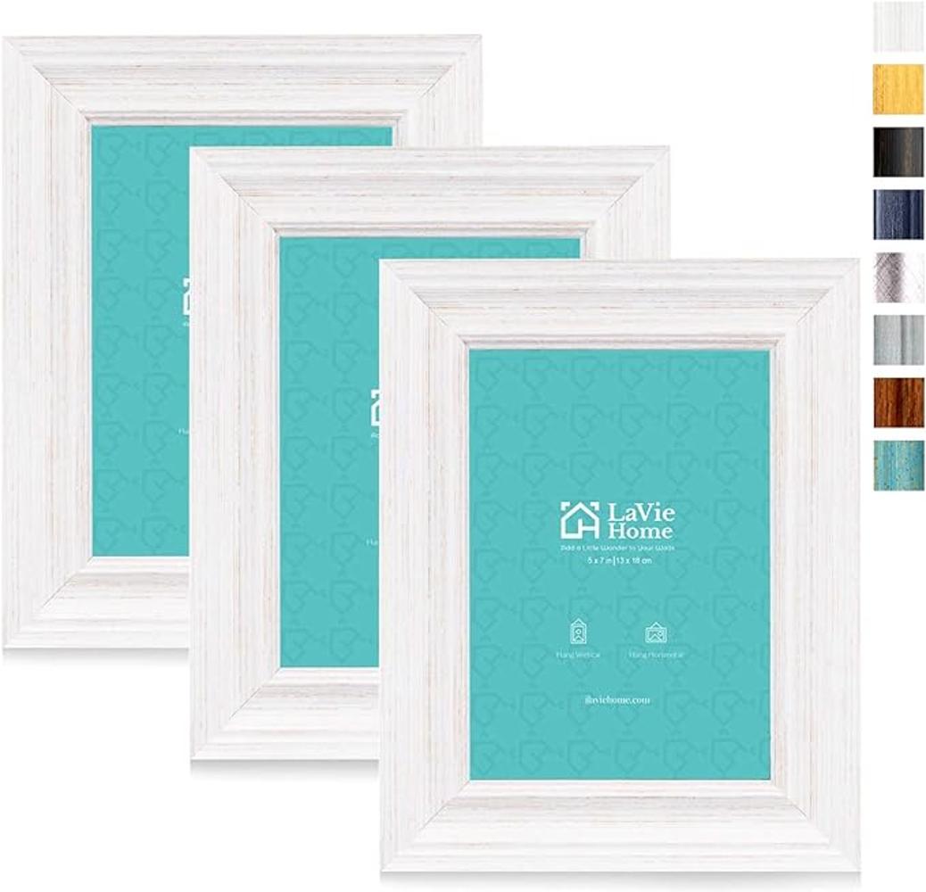 LaVie Home Juego de 3 marcos para fotos diseño rústico