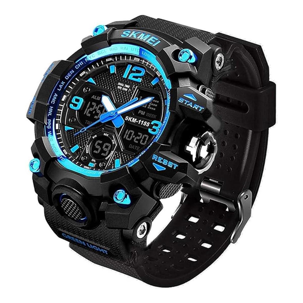 LYMFHCH Reloj deportivo analógico para hombre LED