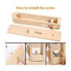 LYFJXX Abrazadera de costura de cuero de madera para