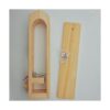 LYFJXX Abrazadera de costura de cuero de madera para