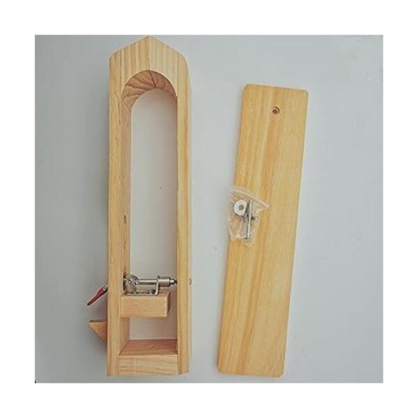 LYFJXX Abrazadera de costura de cuero de madera para