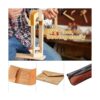 LYFJXX Abrazadera de costura de cuero de madera para