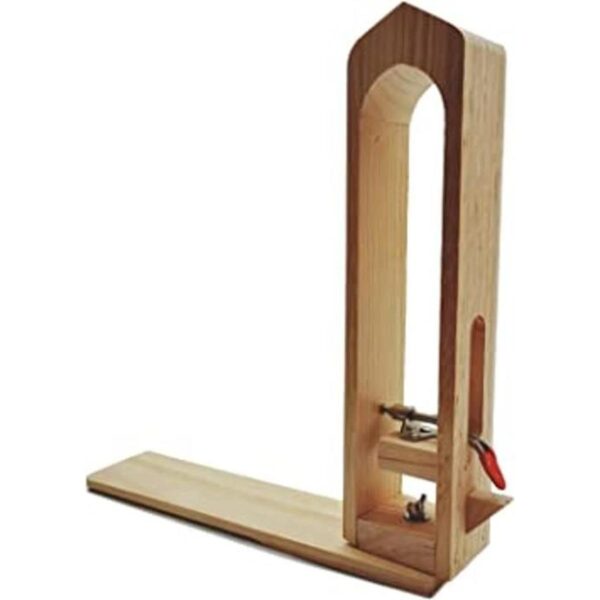 LYFJXX Abrazadera de costura de cuero de madera para