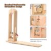 LYFJXX Abrazadera de costura de cuero de madera para