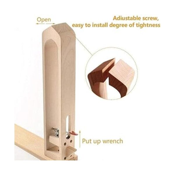 LYFJXX Abrazadera de costura de cuero de madera para