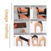 LYFJXX Abrazadera de costura de cuero de madera para
