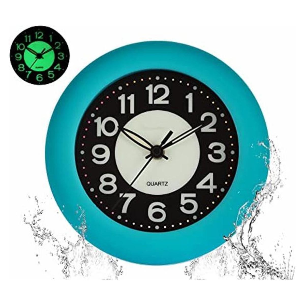 LXSZRPH Reloj de ducha luminoso de baño de pared