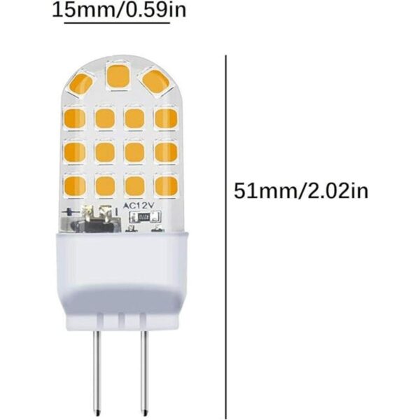 LXcom G6.35 GY6.35 Bombillas LED 4 W equivalente a 40 W_2