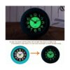 LXSZRPH Reloj de ducha luminoso de baño de pared
