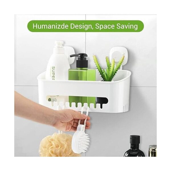LUXEAR Organizador de ducha con ventosa estante de ducha_4