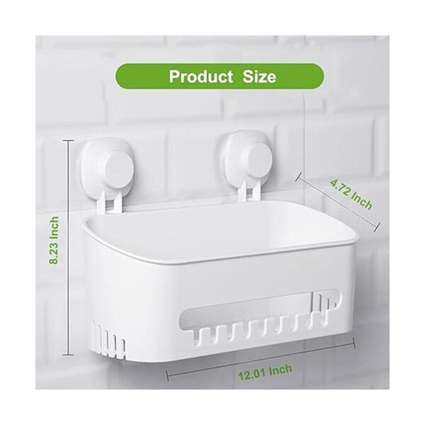 LUXEAR Organizador de ducha con ventosa estante de ducha_6