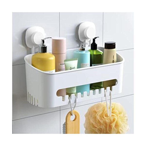 LUXEAR Organizador de ducha con ventosa estante de ducha_1