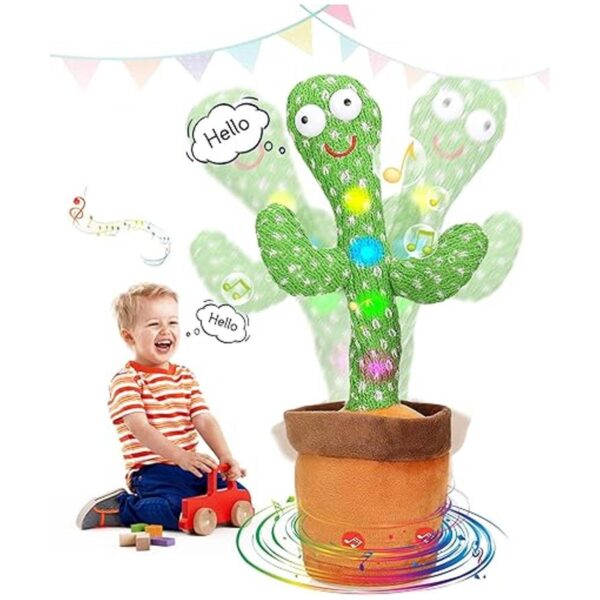 LUKETURE Cactus que baila juguete de Sunny el Cactus para_1
