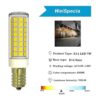 LUHMQ E14 bombillas LED E14 3 unidades base de rosca