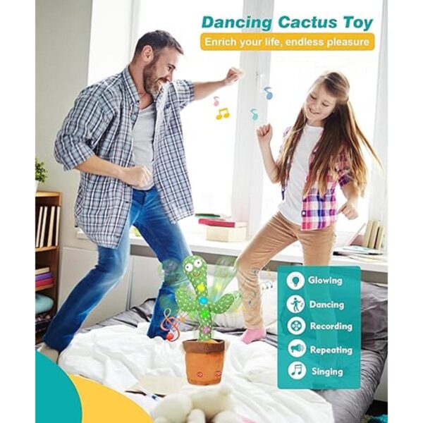 LUKETURE Cactus que baila juguete de Sunny el Cactus para_2