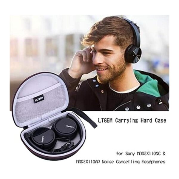 LTGEM Funda rígida de EVA para Sony MDRZX110NC y