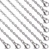 LPBeads Collar de cadena de acero inoxidable con cierre de