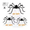 LOVKIZ Decoraciones de araña gigante de Halloween paquete_4
