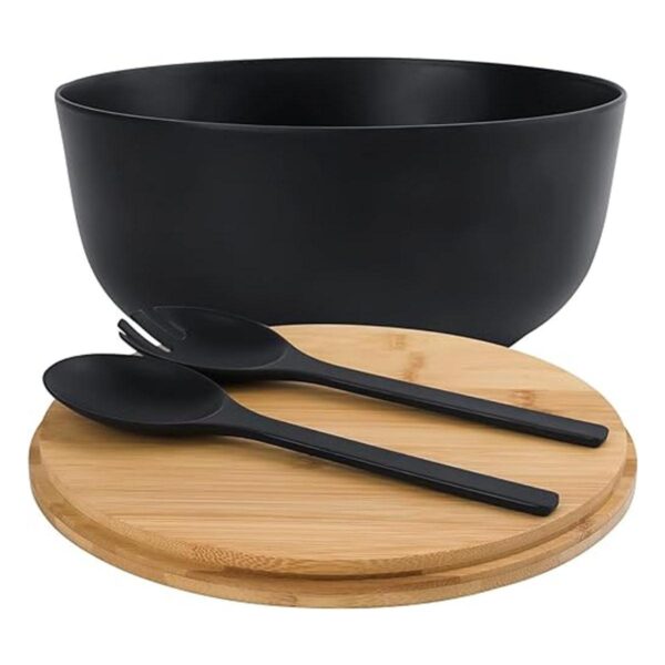 LOVYANXUE Tazón de ensalada de fibra de bambú con