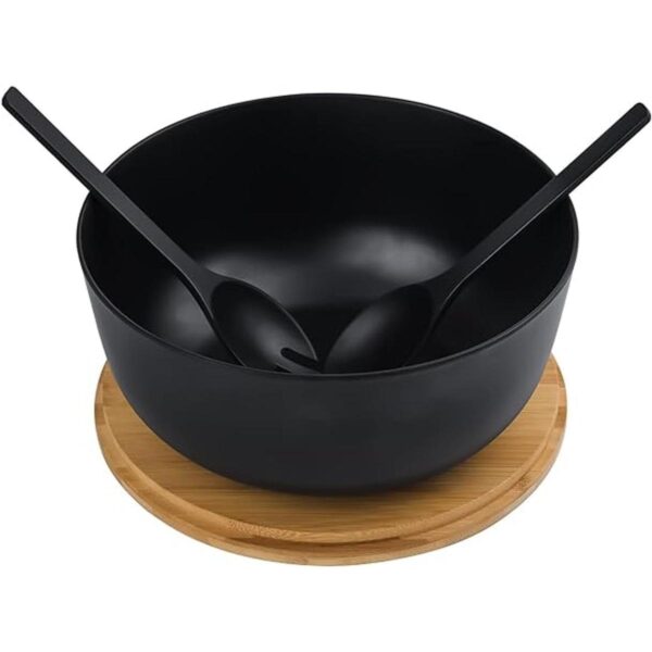 LOVYANXUE Tazón de ensalada de fibra de bambú con