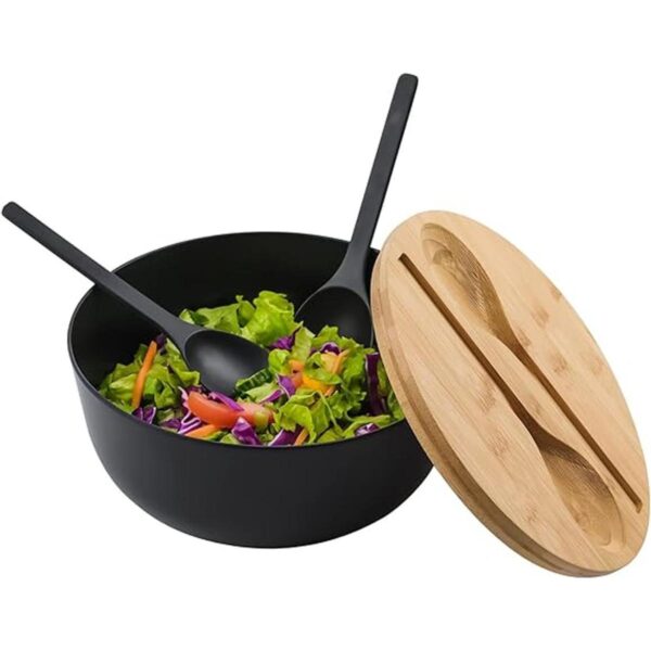 LOVYANXUE Tazón de ensalada de fibra de bambú con