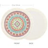 LOMOHOO Juego de 4 manteles individuales redondos de 13
