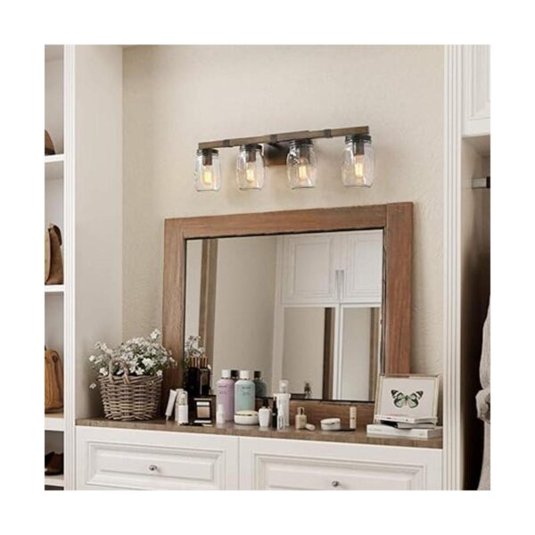 LNC Lámparas rústicas para baño iluminación de tocador de_2