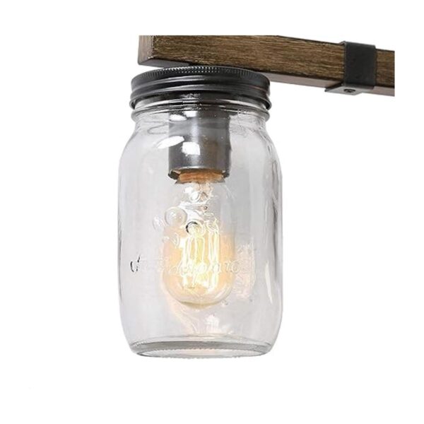 LNC Lámparas rústicas para baño iluminación de tocador de_5