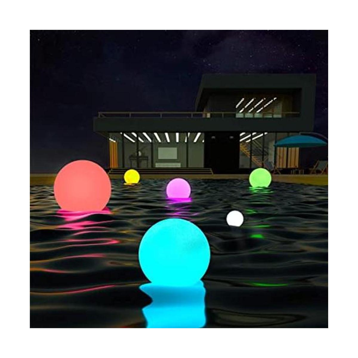 LOFTEK Bola de luces LED portátil regulable para piscina