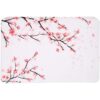 LIVILAN Alfombra de baño rosa alfombra de baño de flores
