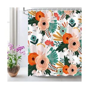 LIVILAN Cortina de ducha floral juego de cortinas de_1