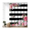 LIVILAN Cortinas de ducha rosas para baño cortina de_2