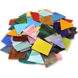 LITMIND Restos de vitrales azulejos de mosaico para