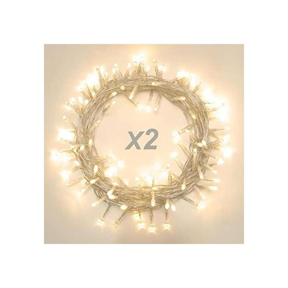 LIOPEED Paquete de 22.6 pies 66 luces LED alimentadas por
