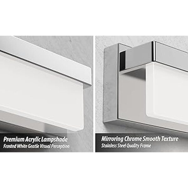 LIGHTINN Lámpara LED de tocador de baño sobre espejo de_3