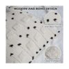 LIGICKY Fundas de almohada bohemias de color negro y beige_4