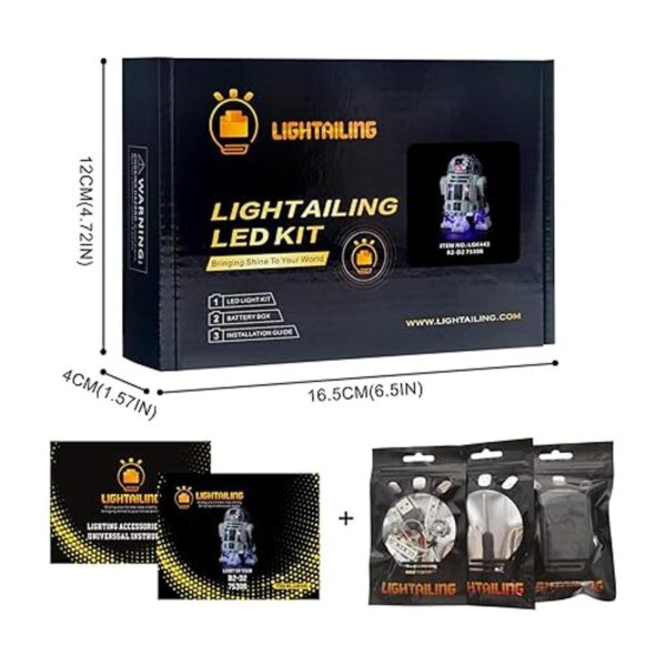 LIGHTAILING Juego de luces para R2D2 75308 coleccionables_6