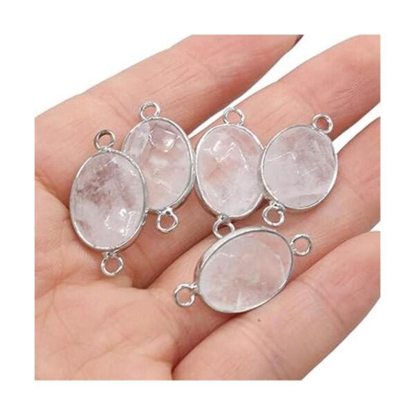 LHJ 10 piezas de piedra natural colgante conectores en