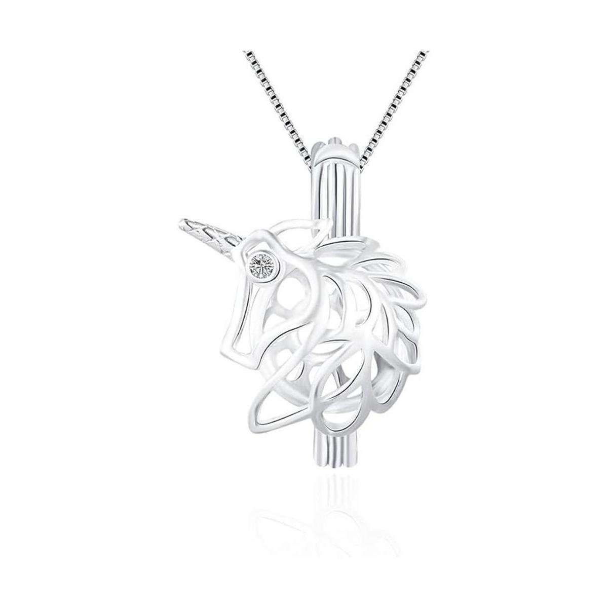 LGSY Colgantes de jaula de unicornio para hacer joyas de