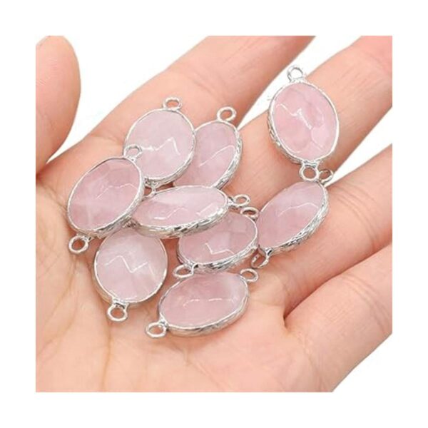 LHJ 10 piezas de piedra natural colgante conectores en
